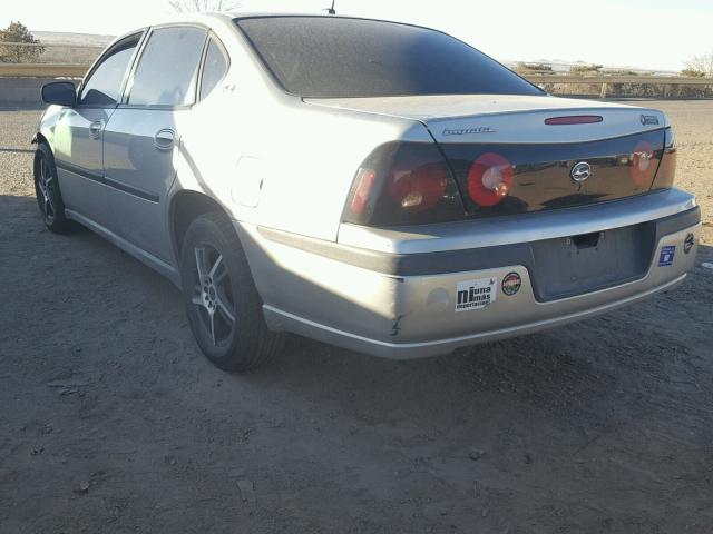 2G1WF52E959310927 - 2005 CHEVROLET IMPALA SILVER photo 3