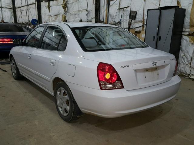 KMHDN46D15U151025 - 2005 HYUNDAI ELANTRA GL WHITE photo 3