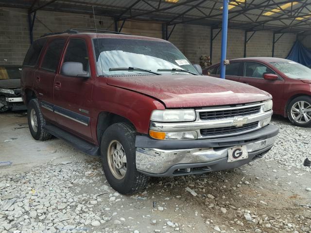 1GNEC13T91R180608 - 2001 CHEVROLET TAHOE C150 BURGUNDY photo 1