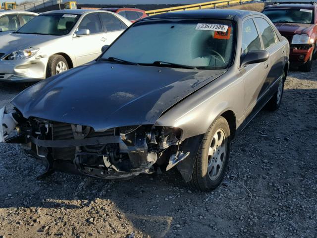 1YVGF22CX25306199 - 2002 MAZDA 626 LX GRAY photo 2