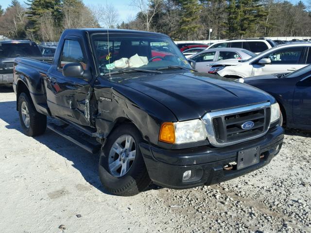 1FTYR11U54PA22556 - 2004 FORD RANGER BLACK photo 1