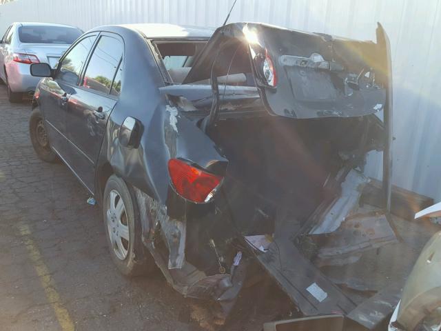 JTDBR32E670132182 - 2007 TOYOTA COROLLA CE BLACK photo 3