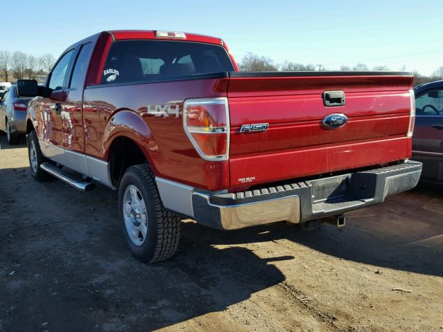 1FTFX1ET8BFC99512 - 2011 FORD F150 SUPER BURGUNDY photo 3