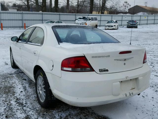 1C3EL46X85N659502 - 2005 CHRYSLER SEBRING WHITE photo 3