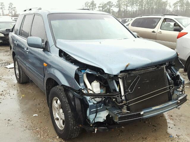 5FNYF28388B018142 - 2008 HONDA PILOT SE BLUE photo 1