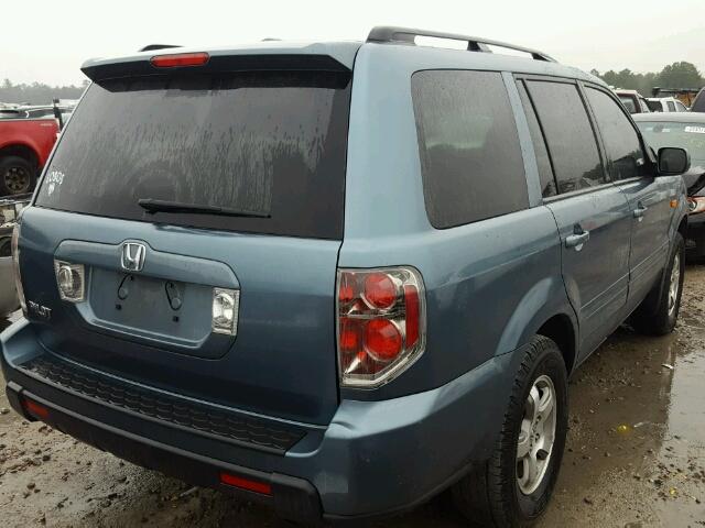 5FNYF28388B018142 - 2008 HONDA PILOT SE BLUE photo 4