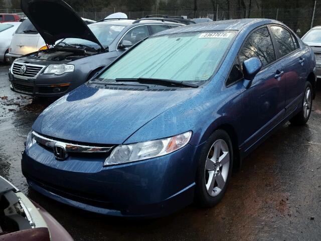 1HGFA16847L060092 - 2007 HONDA CIVIC EX ლურჯი ფოტო 2