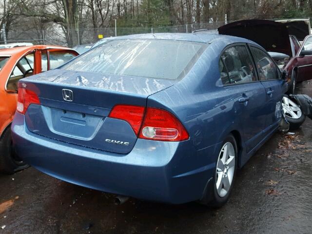 1HGFA16847L060092 - 2007 HONDA CIVIC EX BLUE photo 4