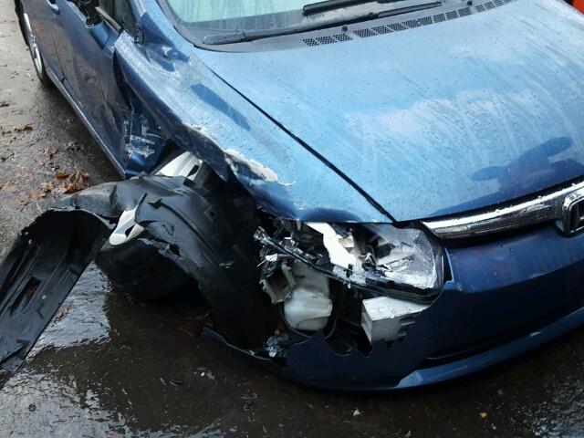 1HGFA16847L060092 - 2007 HONDA CIVIC EX ლურჯი ფოტო 9