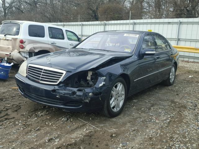 WDBNG70J73A365209 - 2003 MERCEDES-BENZ S 430 BLUE photo 2