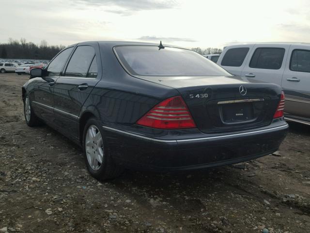 WDBNG70J73A365209 - 2003 MERCEDES-BENZ S 430 BLUE photo 3