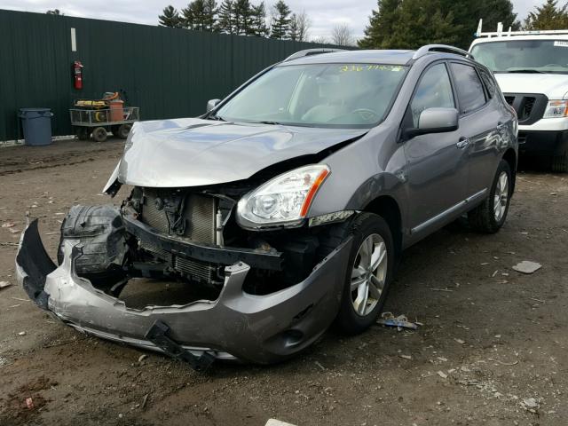 JN8AS5MV1CW719135 - 2012 NISSAN ROGUE S GRAY photo 2