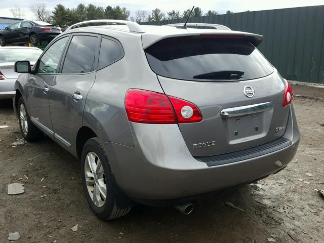 JN8AS5MV1CW719135 - 2012 NISSAN ROGUE S GRAY photo 3