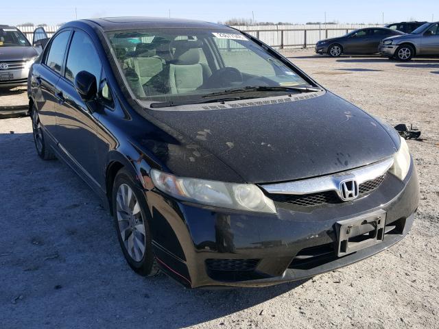 2HGFA16809H351060 - 2009 HONDA CIVIC EX შავი ფოტო 1