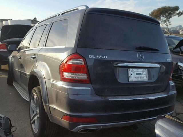 4JGBF8GE8CA789953 - 2012 MERCEDES-BENZ GL 550 4MA GRAY photo 3