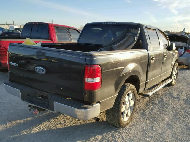 1FTPW12535KD46647 - 2005 FORD F150 SUPER BLACK photo 4