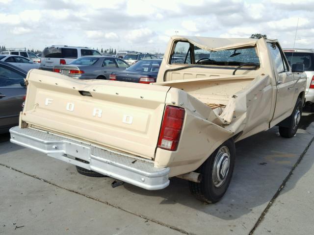 1FTHF25L7DPB02036 - 1983 FORD F250 TAN photo 4