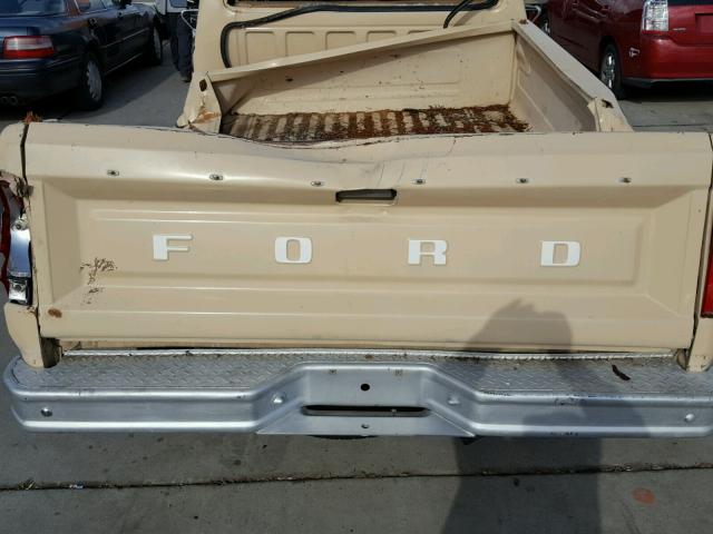 1FTHF25L7DPB02036 - 1983 FORD F250 TAN photo 6