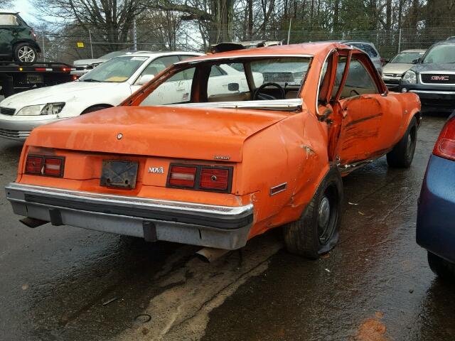 1X27D6W243879 - 1976 CHEVROLET NOVA ORANGE photo 4