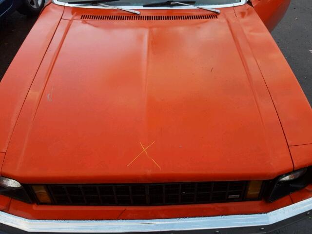 1X27D6W243879 - 1976 CHEVROLET NOVA ORANGE photo 7