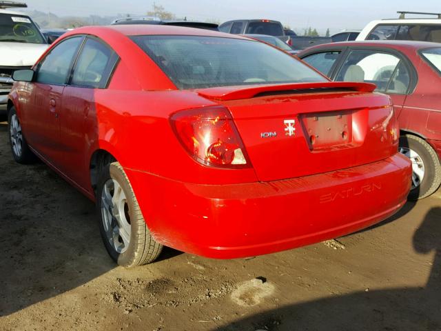 1G8AW12F93Z182298 - 2003 SATURN ION LEVEL RED photo 3