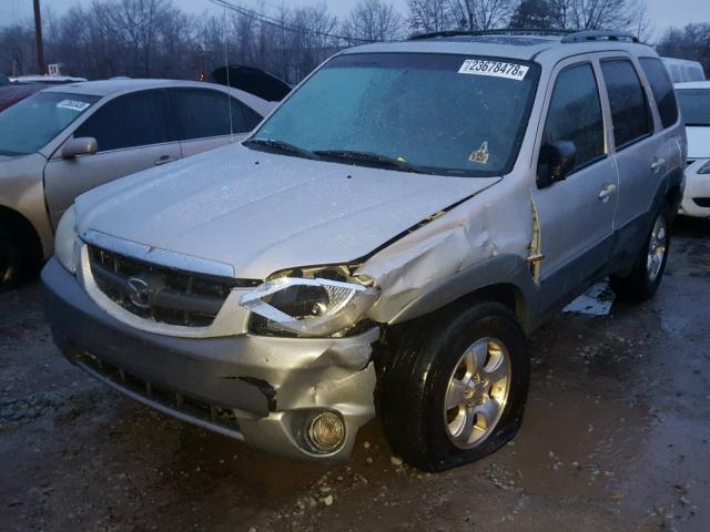 4F2YU08162KM55740 - 2002 MAZDA TRIBUTE LX SILVER photo 2