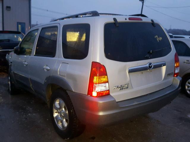 4F2YU08162KM55740 - 2002 MAZDA TRIBUTE LX SILVER photo 3