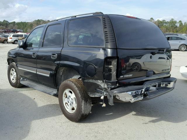 1GNEC13V45R111073 - 2005 CHEVROLET TAHOE C150 BLACK photo 3