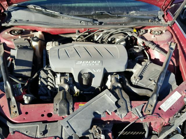 2G2WS522251164026 - 2005 PONTIAC GRAND PRIX BURGUNDY photo 7