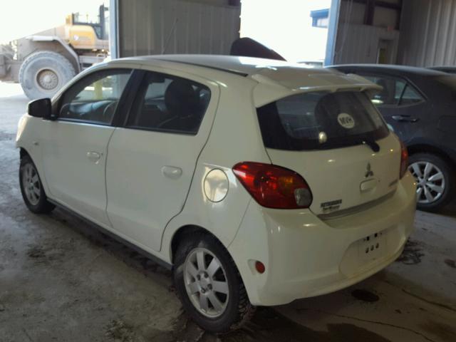 ML32A4HJ4EH021634 - 2014 MITSUBISHI MIRAGE ES WHITE photo 3