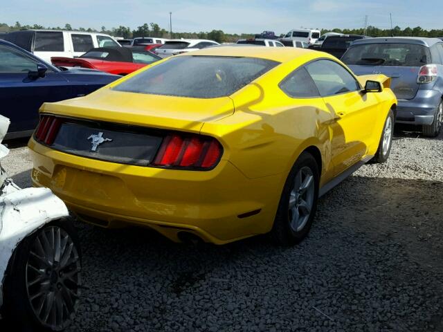 1FA6P8AM1H5230754 - 2017 FORD MUSTANG YELLOW photo 4