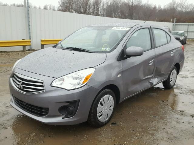 ML32F3FJ7HHF18277 - 2017 MITSUBISHI MIRAGE G4 GRAY photo 2