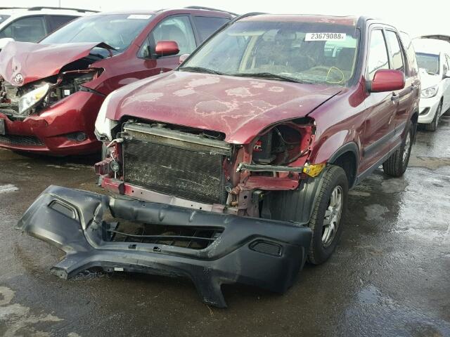 JHLRD78833C018898 - 2003 HONDA CR-V EX MAROON photo 2