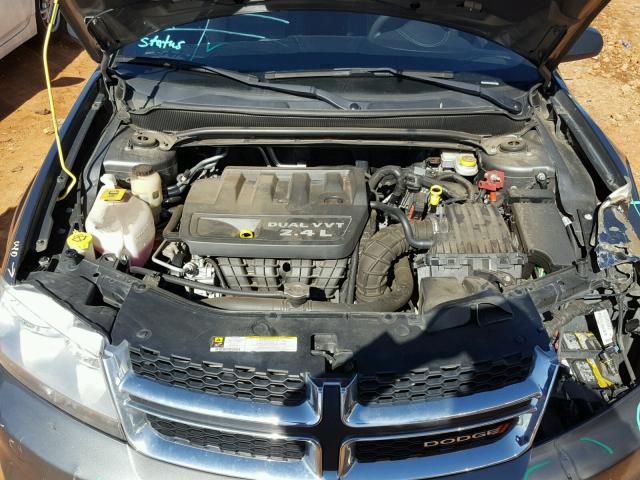 1C3CDZAB3DN619422 - 2013 DODGE AVENGER SE GRAY photo 7