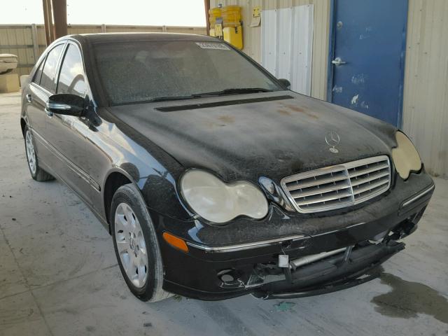 WDBRF81J95F596448 - 2005 MERCEDES-BENZ C 240 4MAT BLACK photo 1