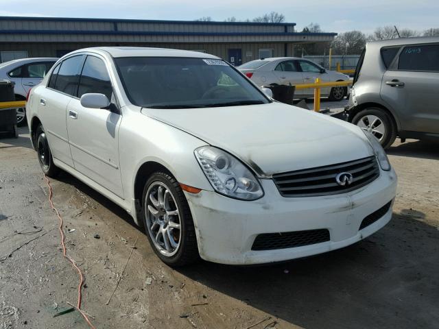 JNKCV51E76M504826 - 2006 INFINITI G35 WHITE photo 1