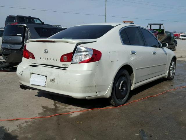 JNKCV51E76M504826 - 2006 INFINITI G35 WHITE photo 4