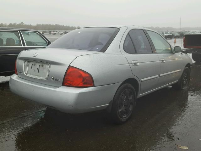 3N1CB51D14L459376 - 2004 NISSAN SENTRA 1.8 SILVER photo 4