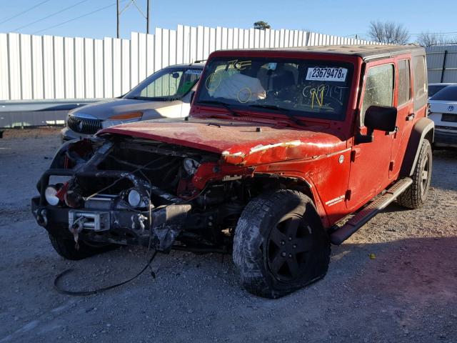 1J4BA6H19BL518450 - 2011 JEEP WRANGLER U RED photo 2