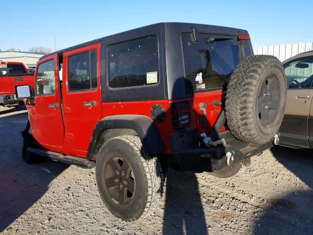 1J4BA6H19BL518450 - 2011 JEEP WRANGLER U RED photo 3