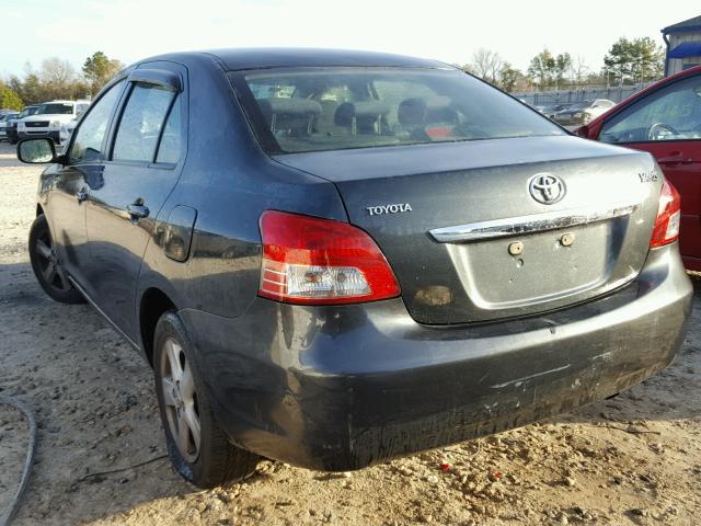 JTDBT923081257953 - 2008 TOYOTA YARIS CHARCOAL photo 3