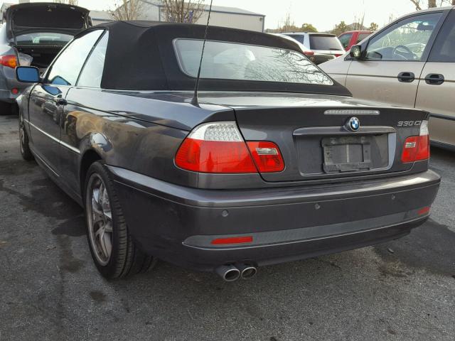 WBABW534X6PL53846 - 2006 BMW 330 CI GRAY photo 3