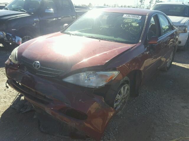 4T1BE32K54U329829 - 2004 TOYOTA CAMRY LE RED photo 2