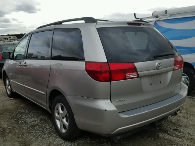 5TDZA23C84S177419 - 2004 TOYOTA SIENNA SILVER photo 3