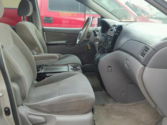 5TDZA23C84S177419 - 2004 TOYOTA SIENNA SILVER photo 5