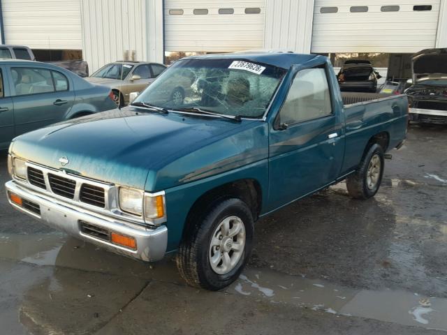 1N6SD11S0VC356650 - 1997 NISSAN TRUCK BASE GREEN photo 2