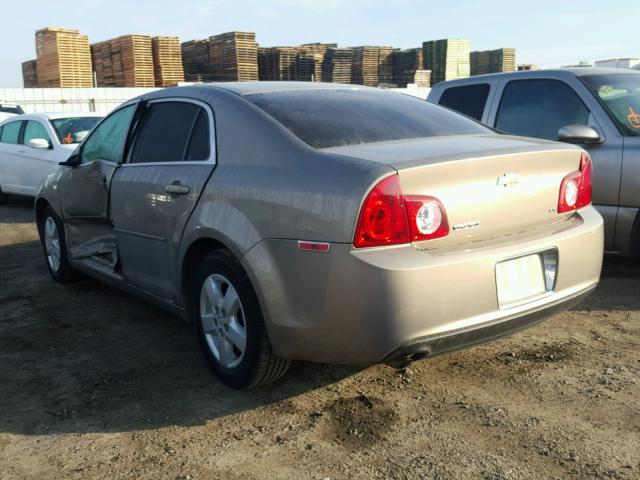 1G1ZG57B08F187801 - 2008 CHEVROLET MALIBU LS BROWN photo 3