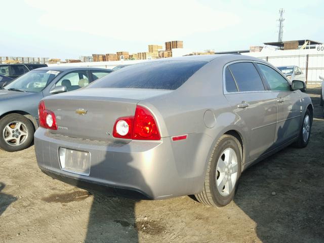 1G1ZG57B08F187801 - 2008 CHEVROLET MALIBU LS BROWN photo 4