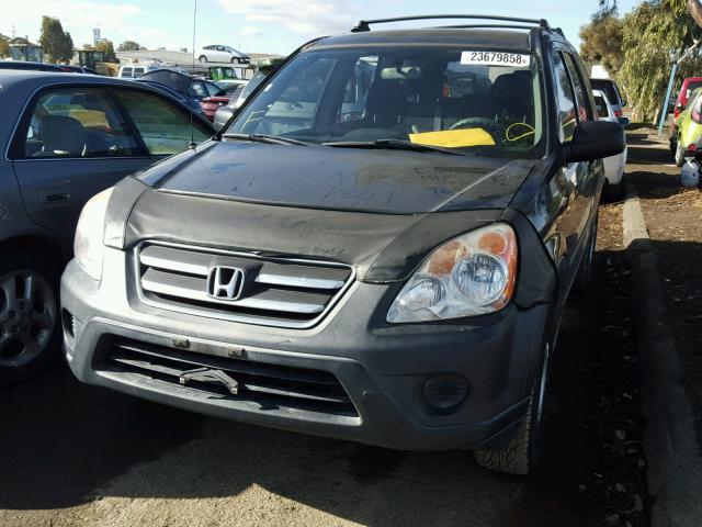 JHLRD68555C014998 - 2005 HONDA CR-V LX BLACK photo 2