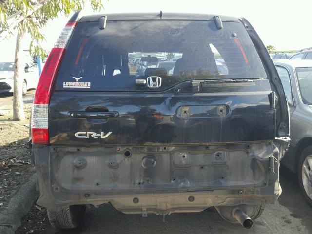 JHLRD68555C014998 - 2005 HONDA CR-V LX BLACK photo 9